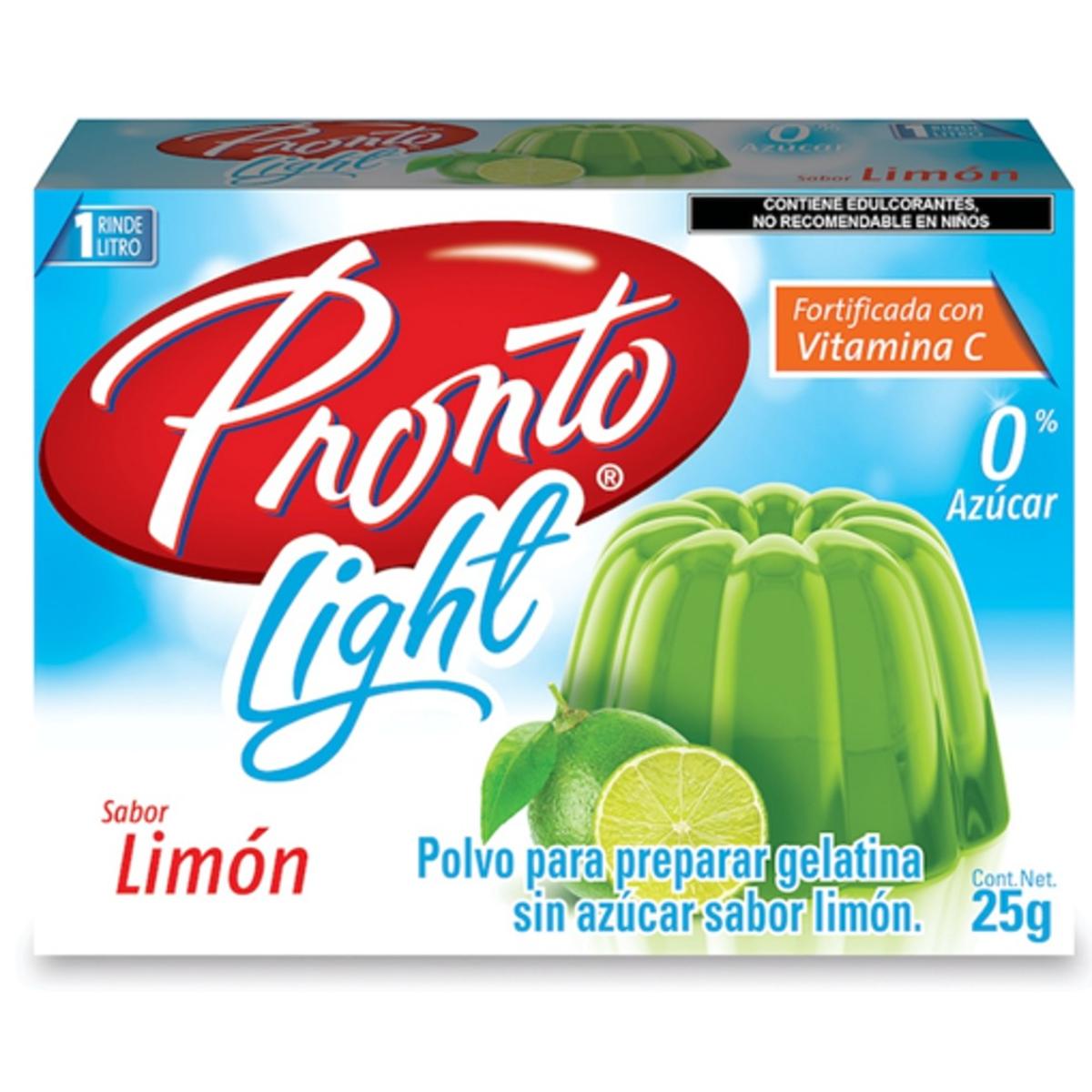 GEL PRONTO AGUA LIGHT LIMON24/25GR