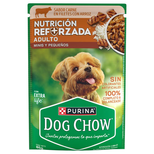 MASC DOG CHOW POUCH RAZ/PEQ CARN 12/85GR