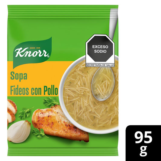 SOP SP KNORR FIDEO C/POLLO 12/95GR