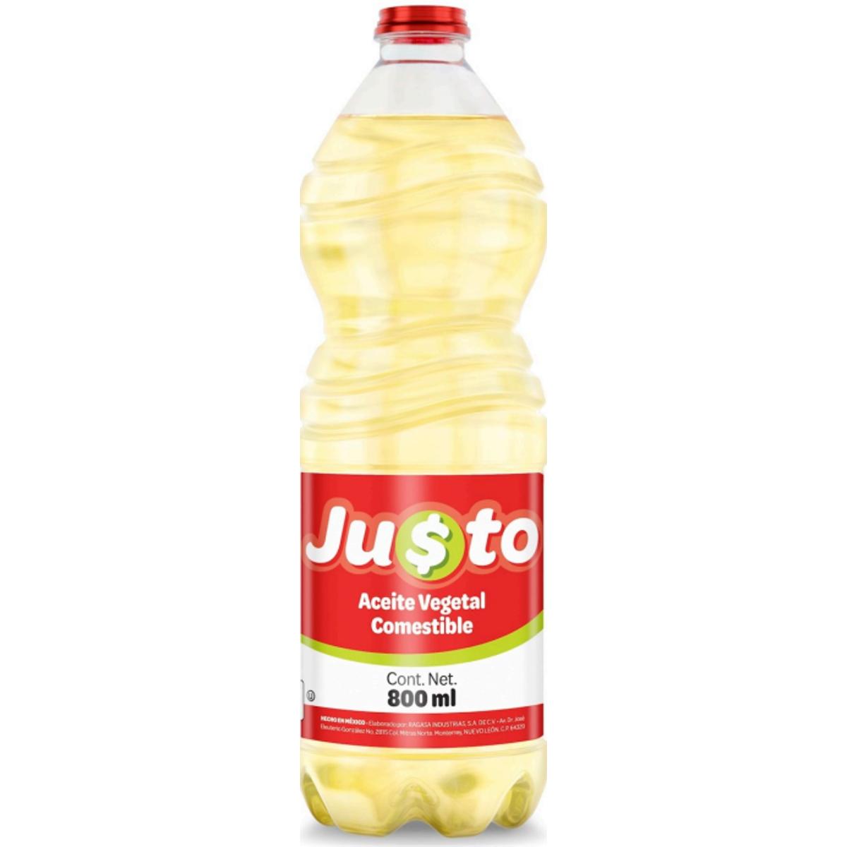 AC JUSTO VEGETAL12/800ML