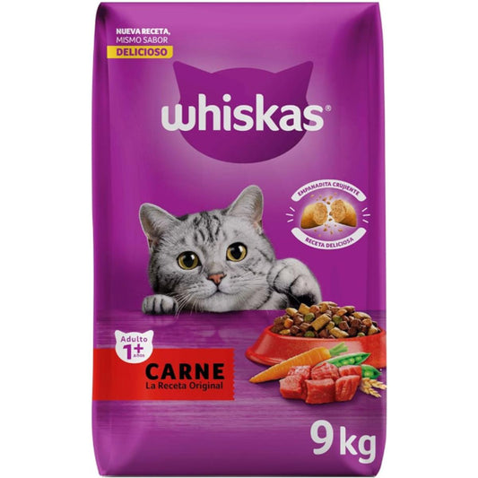 MASC WHISKAS RECETA ORIGINAL CARNE 9KG