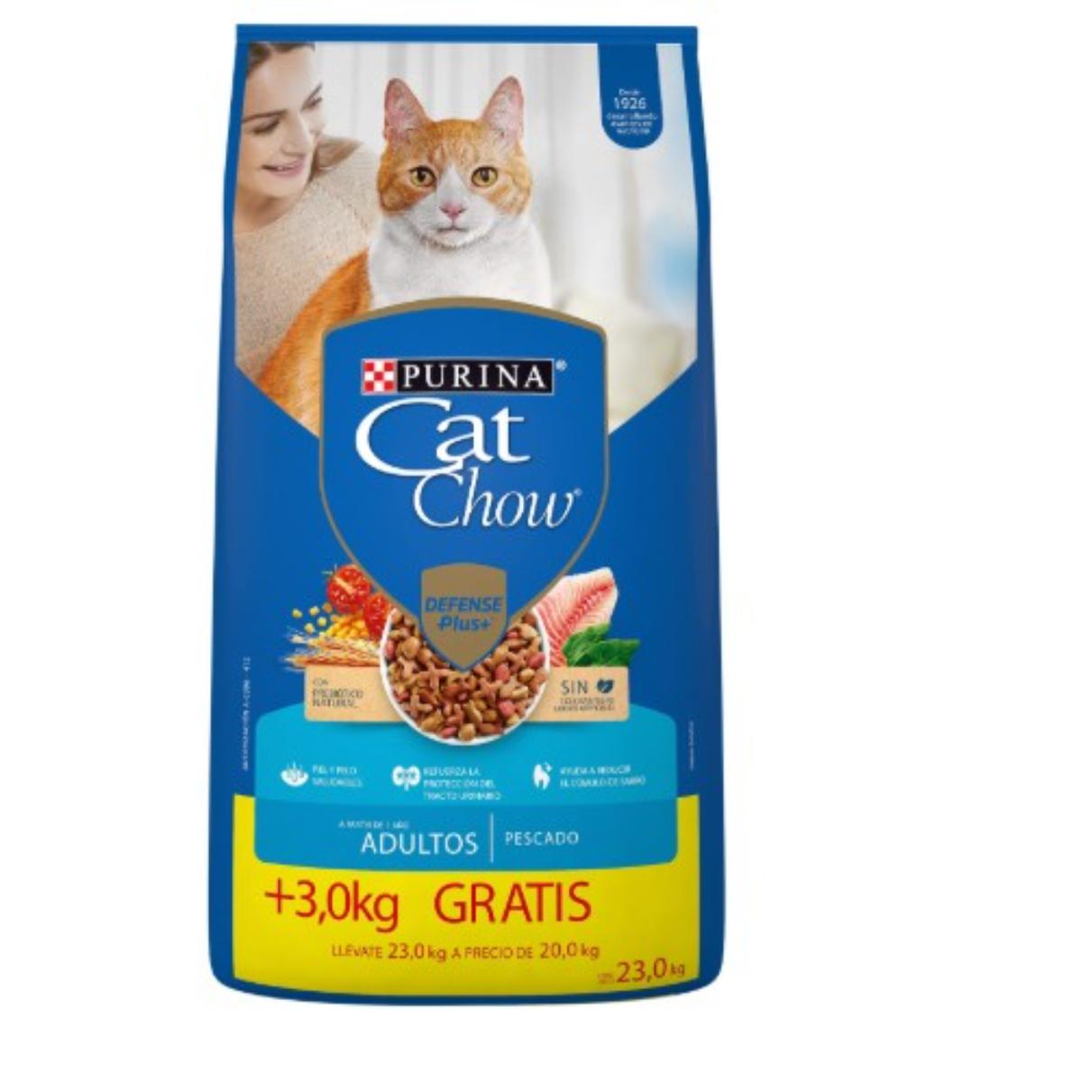 MASC CAT CHOW ADULTO+3KG GRATIS 20KG
