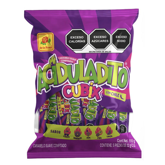 DL LA ROSA ACIDULADITO CUBIX 5PZ