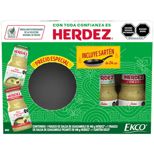 SSA HERDEZ GUACA+GUAMO PICAN+SARTEN 4/PZ