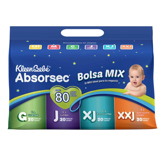 PÑ ABSORSEC BOLSA MIX 2/80PZ