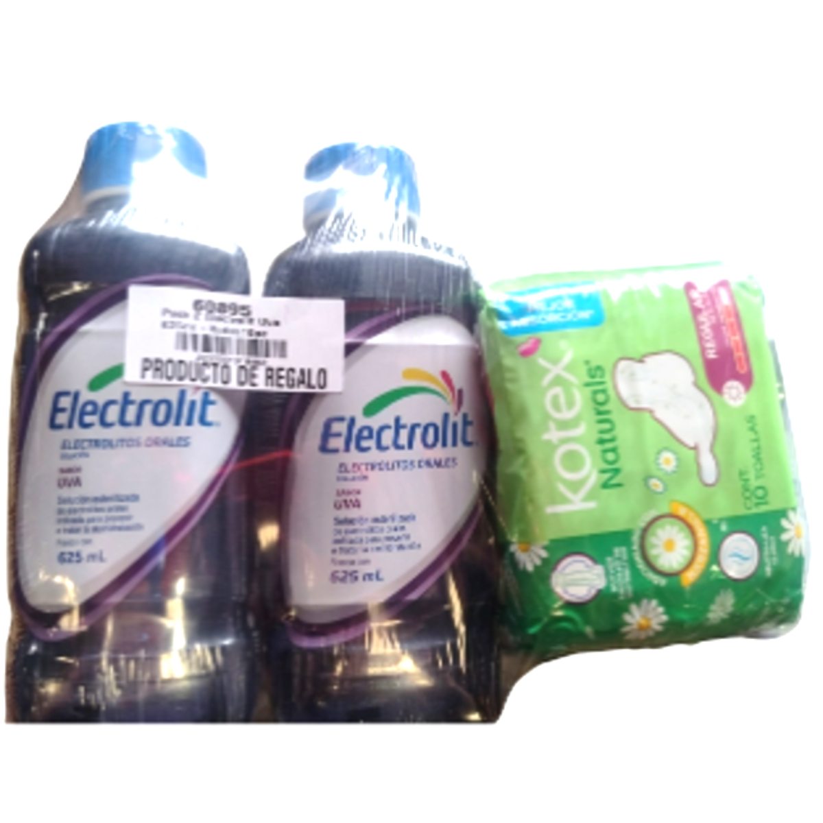 PACK 2 ELECTROLIT UVA 625ML+KOTEX GRATIS