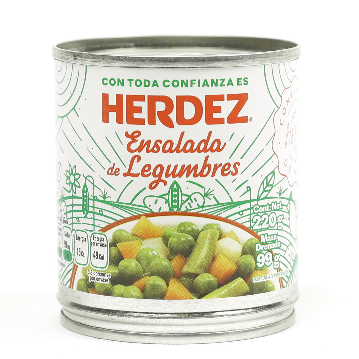 VEG ENS LEGUMBRES HERDEZ 220GR