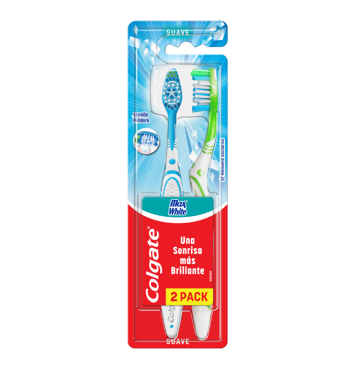 Cepillo Dental Colgate Max White 2 Pzas