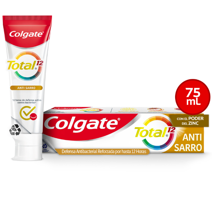 Pasta Dental Colgate Total 12 Anti-Sarro 75 Ml