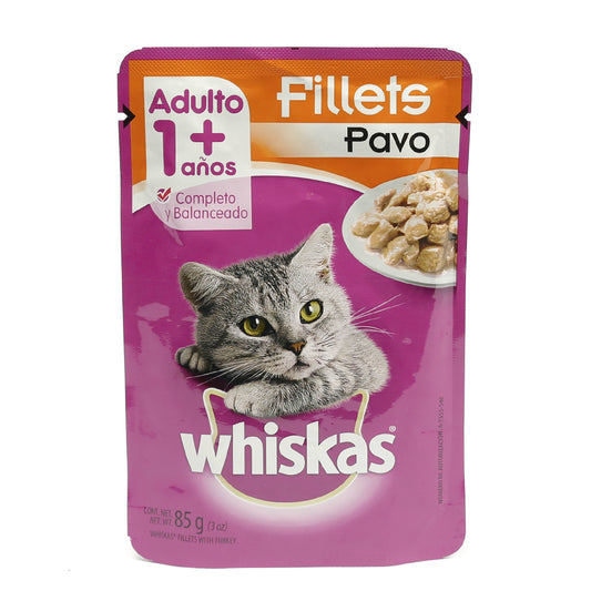 MASC WHISKAS PAVO 8/85GR