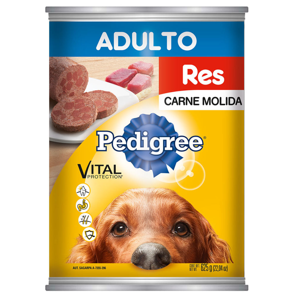 MASC PEDIGREE ADULTO RES/MOLI 12/625GR