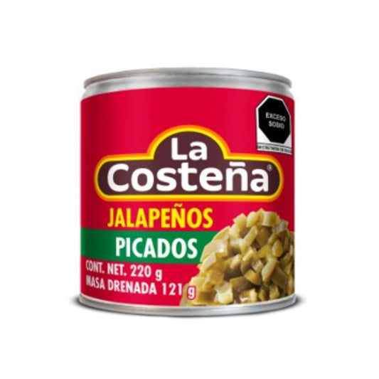 CH COSTEÑA JALAPEÑOS PICADO 24/220GR