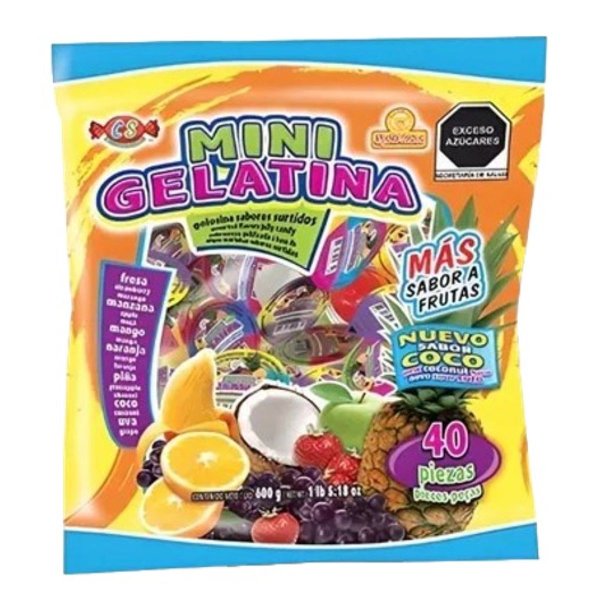 DL GELATINA MINI DELICIAS20/40PZ