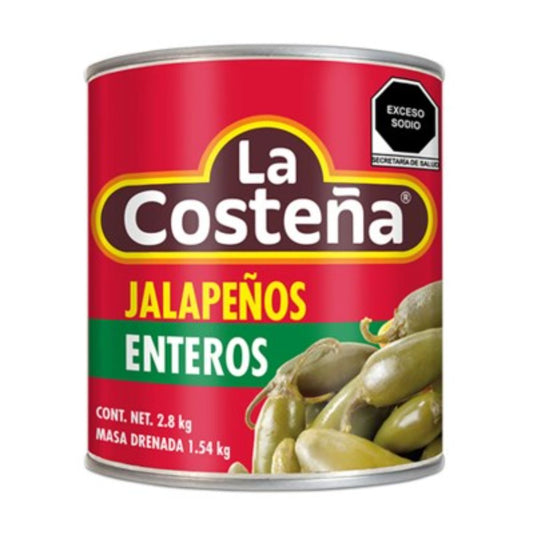 CH COSTEÑA JALAPEÑOS 6/2.8KG