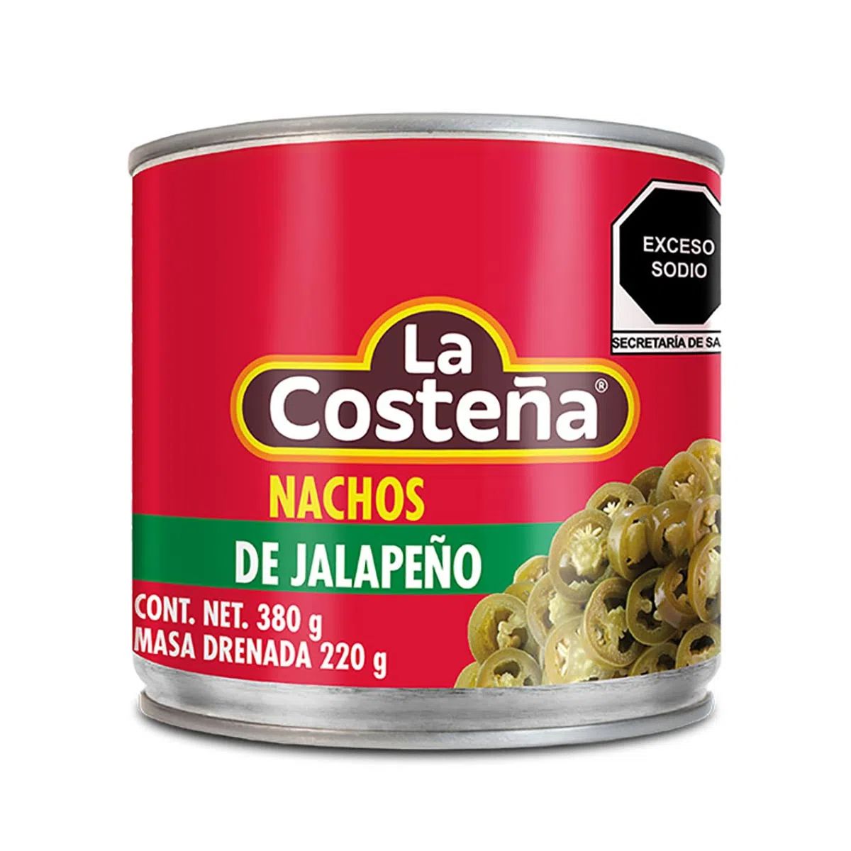 CH COSTEÑA JALAPEÑOS NACHOS 24/380GR