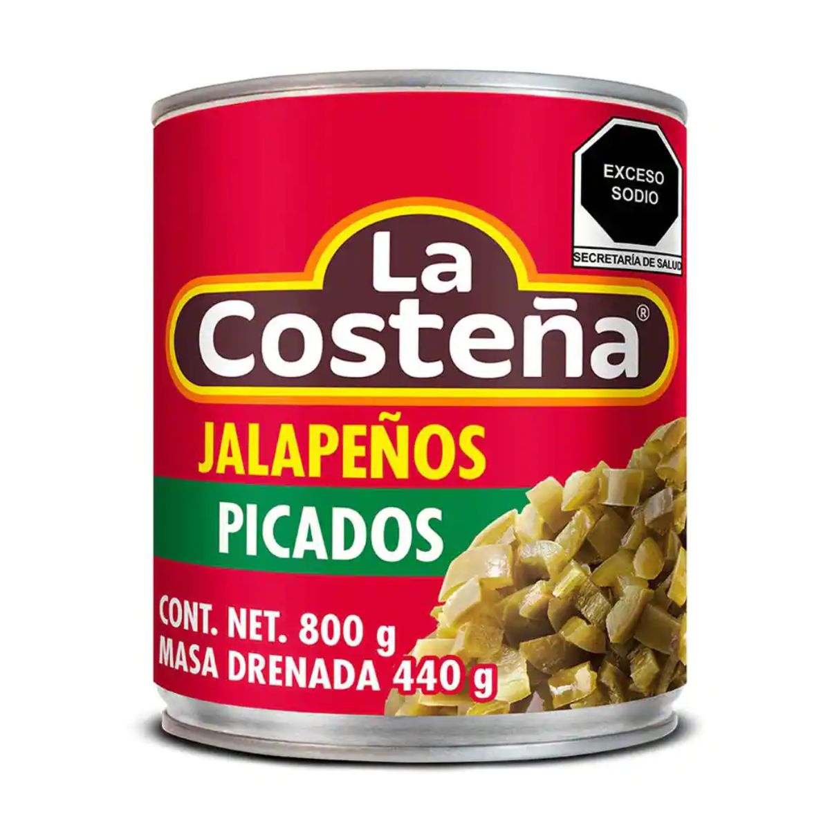 CH COSTEÑA JALAPEÑOS PICADO 12/800GR