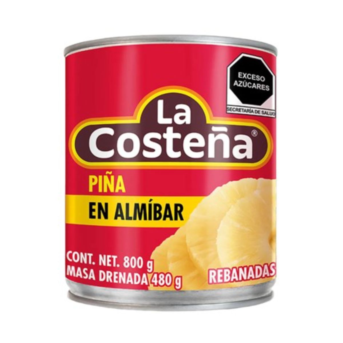 ALM COSTEÑA PIÑA REBANADA 12/800GR