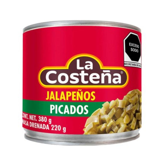 CH COSTEÑA JALAPEÑOS PICADO 24/380GR