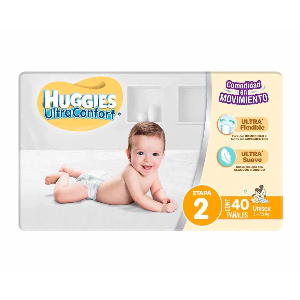 PÑ HUGGIES ULTRACONFORT E2 UNISEX 6/44PZ