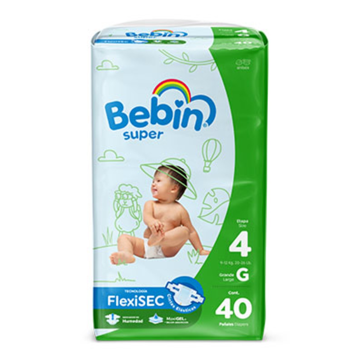 PÑ BEBIN SUPER GRANDE 40PZ