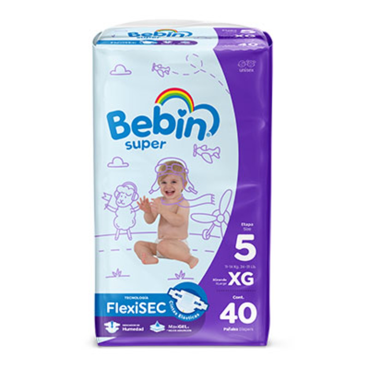 PÑ BEBIN SUPER JUMBO40PZ