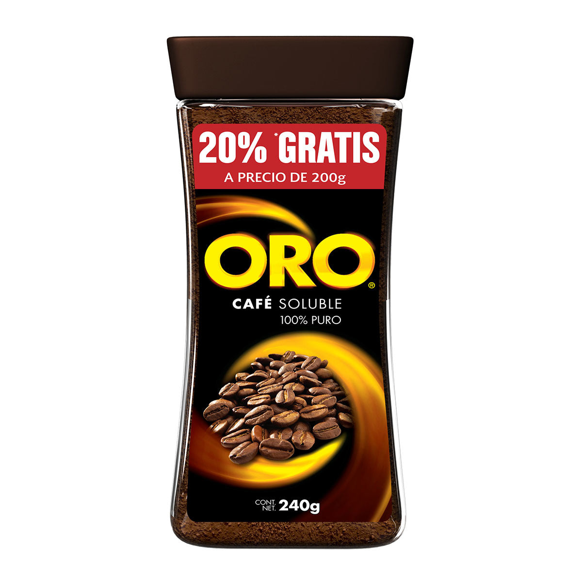 CAF ORO SOLUBLE 100% NATURAL12/200GR