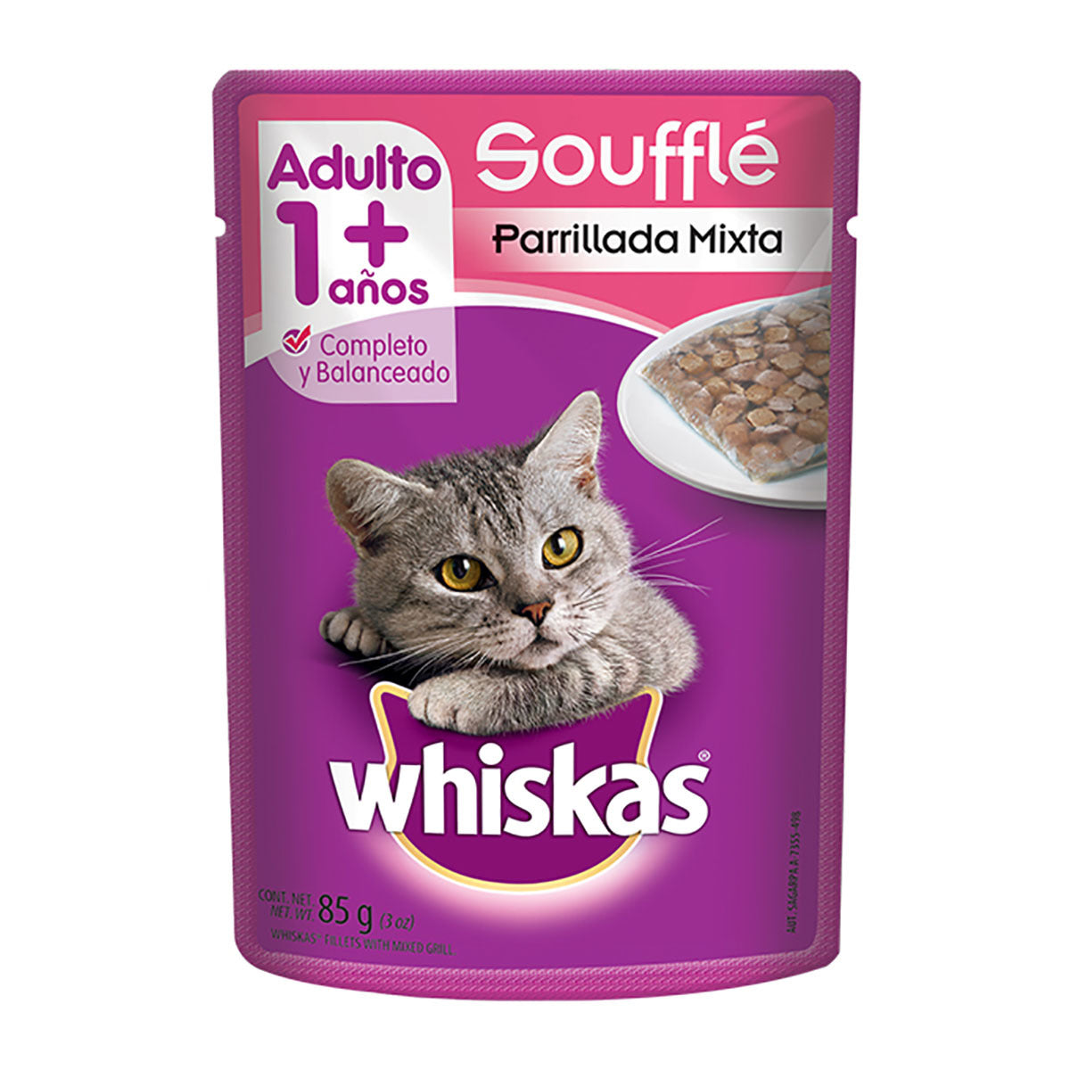 MASC WHISKAS PARRILLADA MIXTA 8/85GR