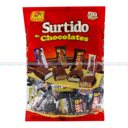 DL CHOC LA ROSA SURTIDO 50PZ