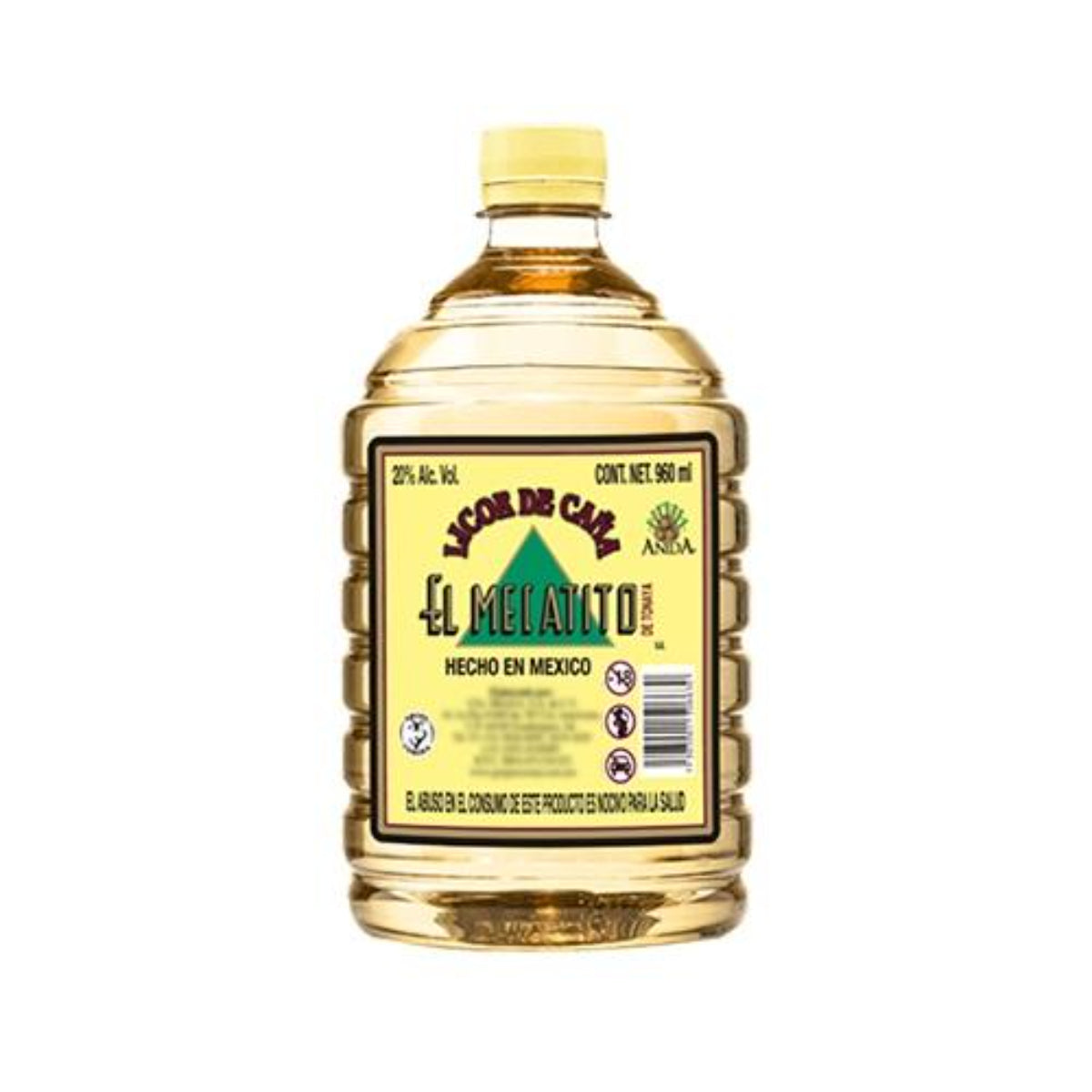 LICOR DE CAÑA EL MECATITO PET   12/960ML