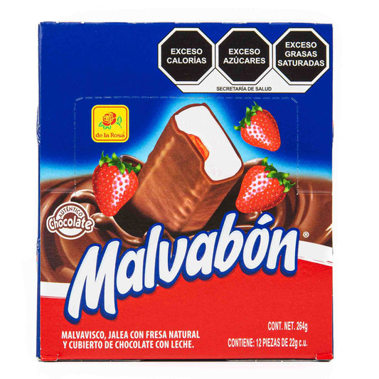 DL CHOC LA ROSA MALVABON FRESA12PZ