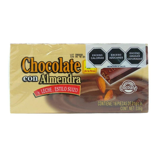 DL CHOC LA ROSA SUIZO ALMENDRA16PZ