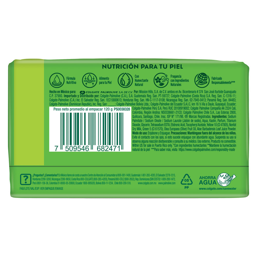 Jabon de barra Palmolive Naturals Aloe y Oliva 120 gr.