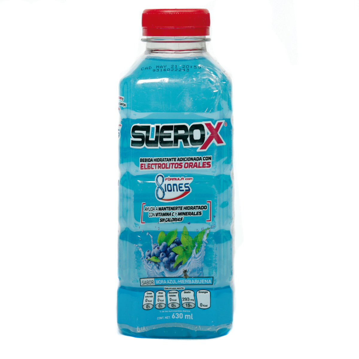 FAR SRO SUEROX MORA AZUL/HIERBA 12/630ML