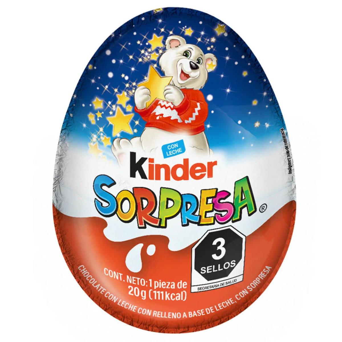 DL CHOC KINDER SORPRESA NAVID 8/20GR