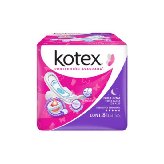 TF KOTEX NOCTURNA C/A 10/8PZ