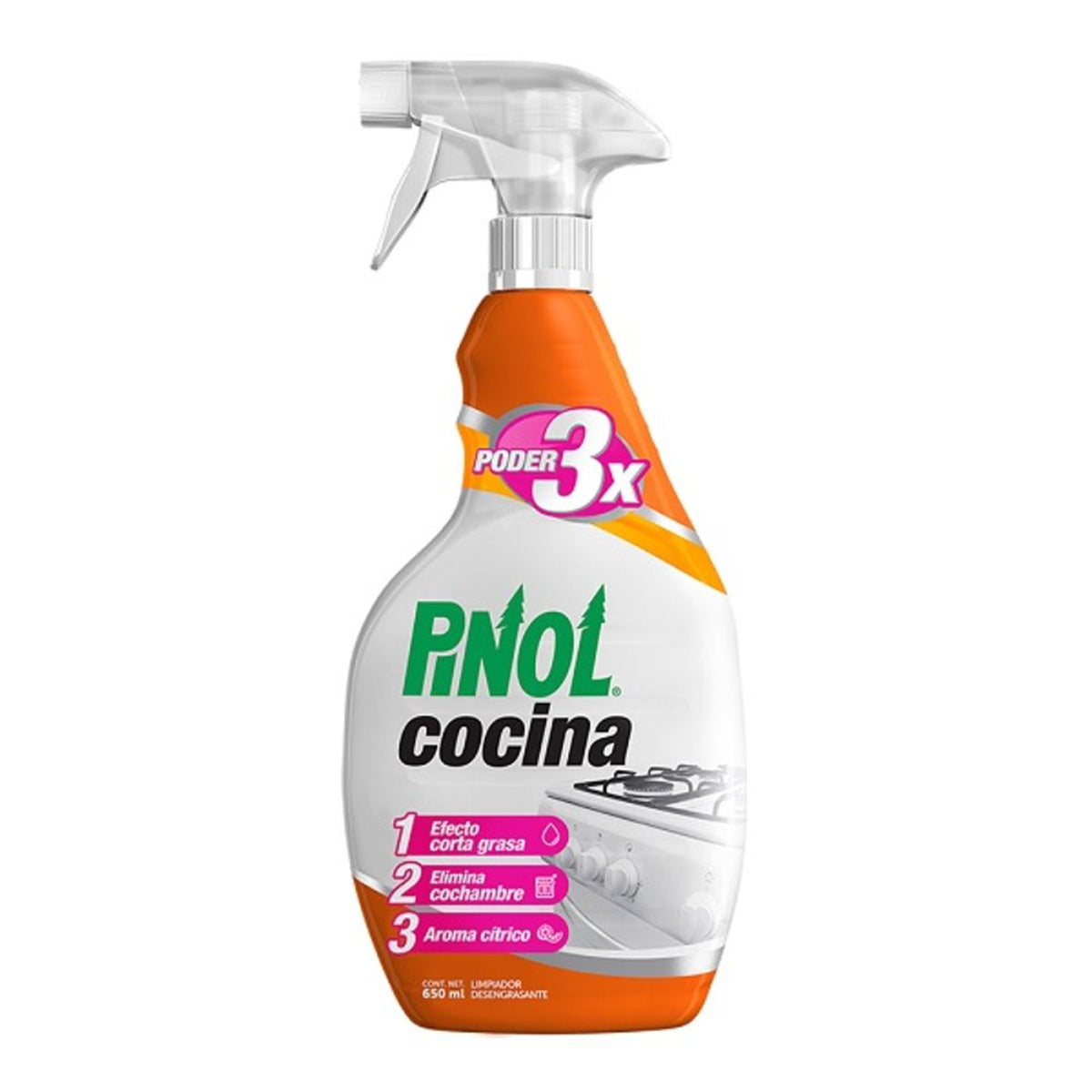 LPCO PINOL COCINA ANTIGRASA 12/650ML