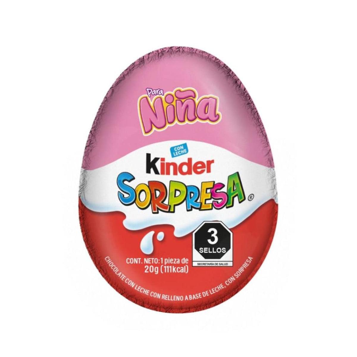 DL CHOC KINDER SORP NIÑA MUÑECAS8/PZ