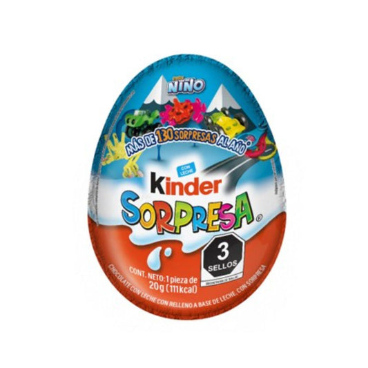 DL CHOC KINDER SORP NIÑO VEHICUL8/PZ