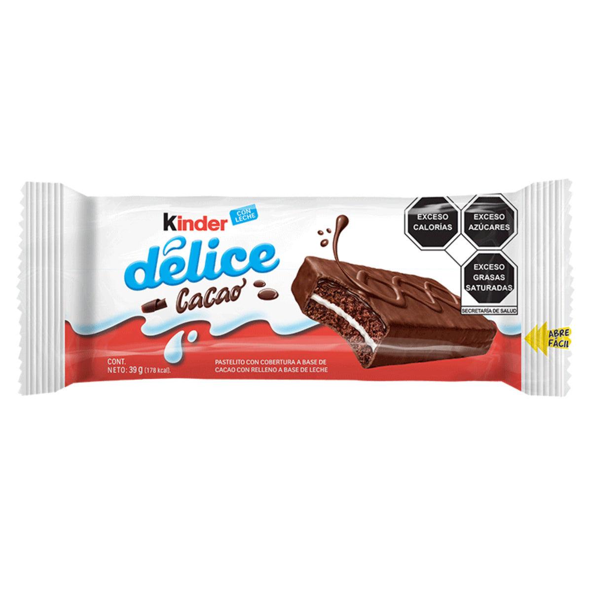 DL CHOC KINDER DELICE CACAO 14/10/39GR