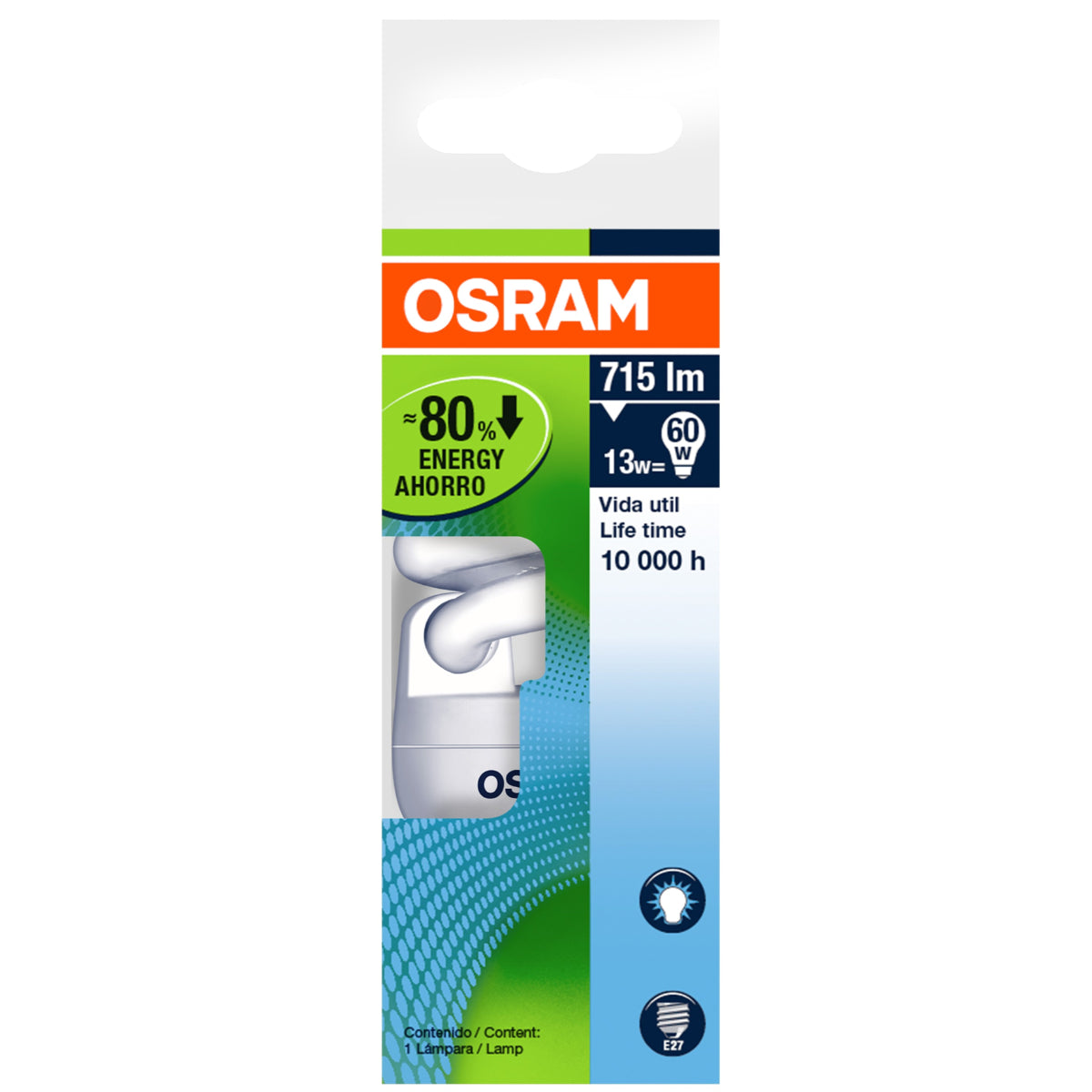 FC OSRAM DULUX MICRO TWIST 13W/865 12/PZ