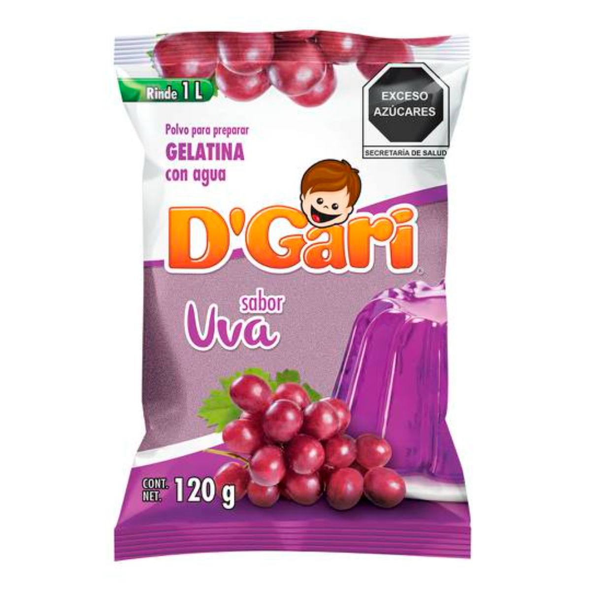 GEL DGARI AGUA UVA + 3 GEL50/120GR