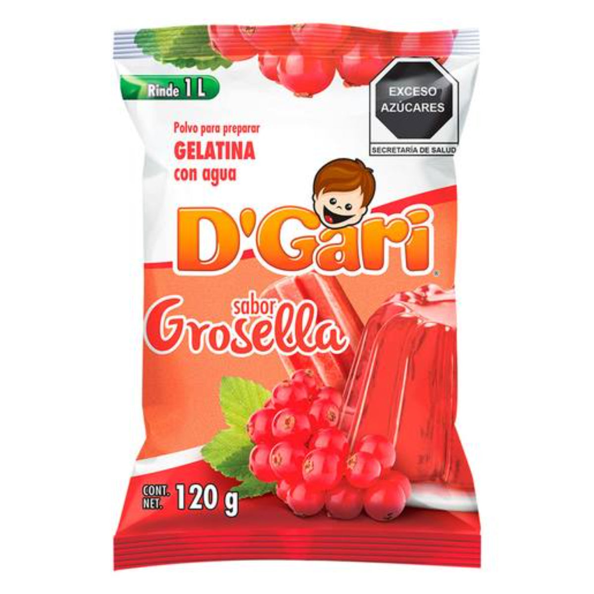 GEL DGARI AGUA GROSELLA 50/120GR