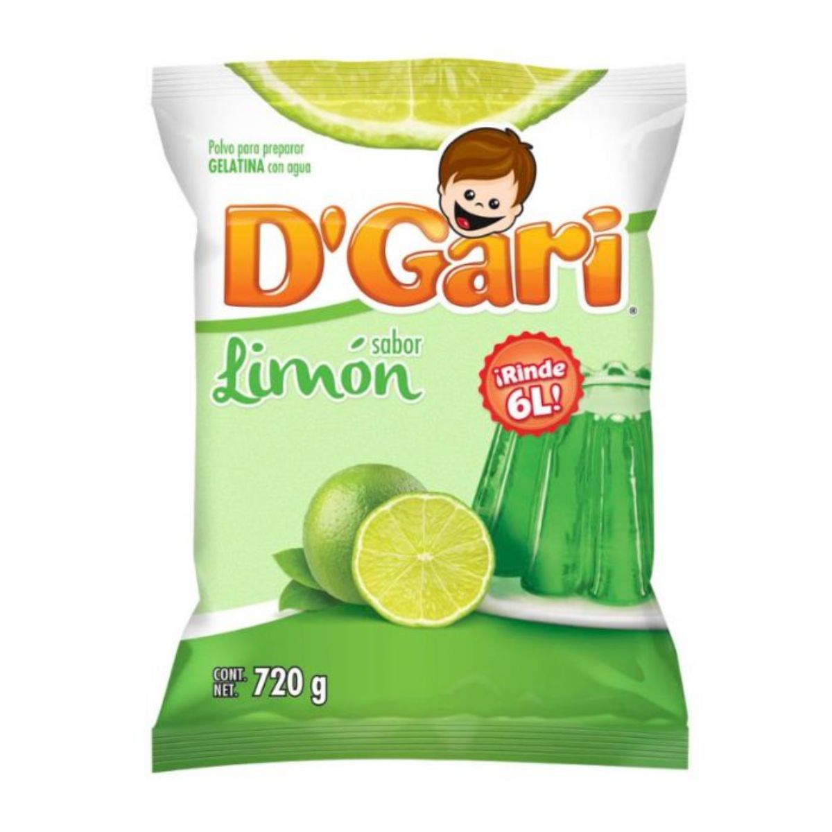 GEL DGARI AGUA LIMON10/720GR