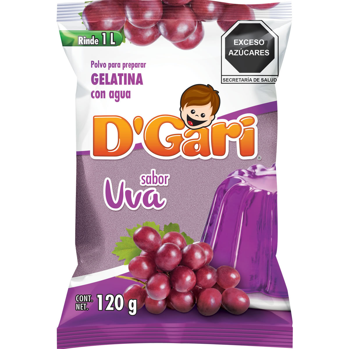 GEL DGARI AGUA UVA50/120GR