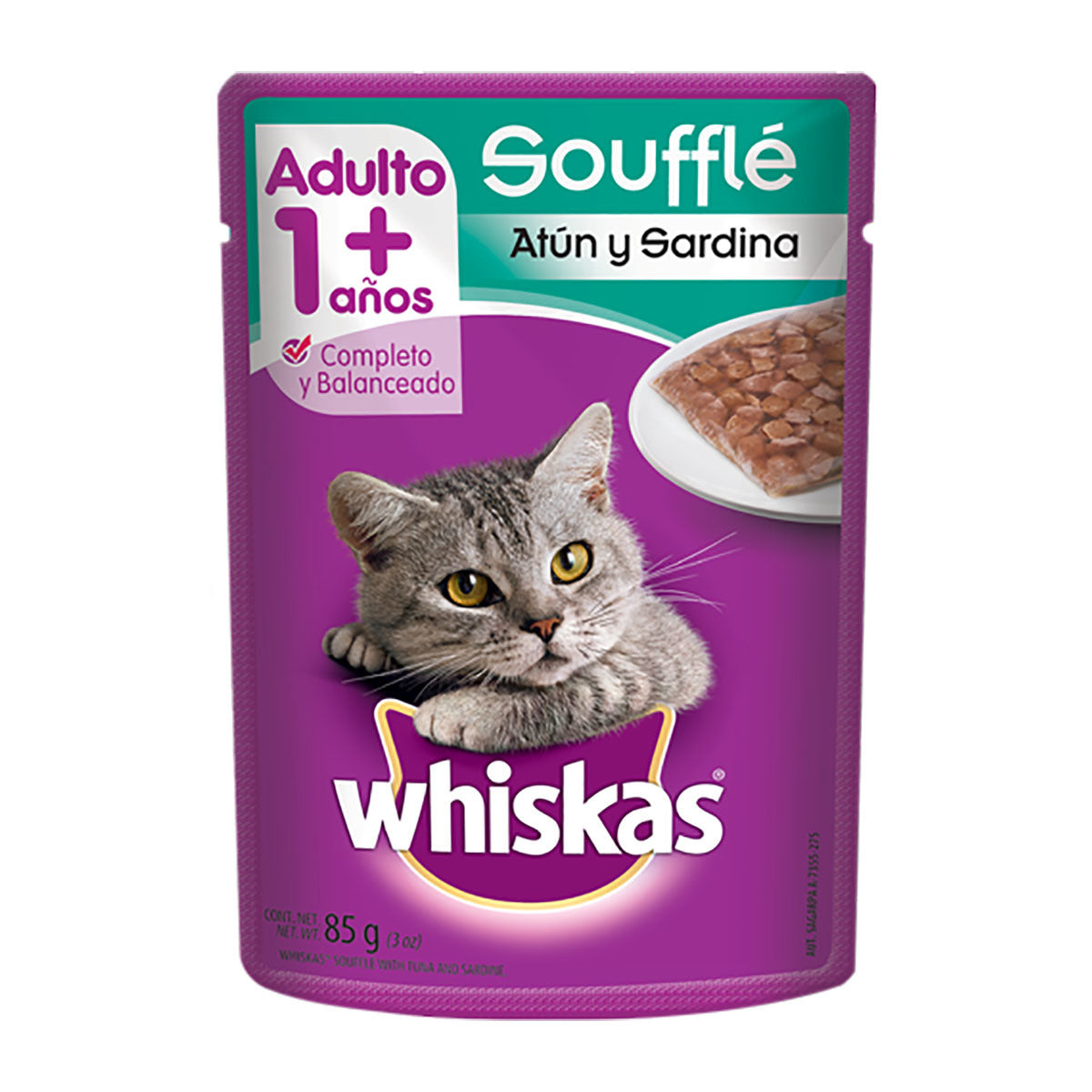 MASC WHISKAS ATUN Y SARDINA 8/85GR