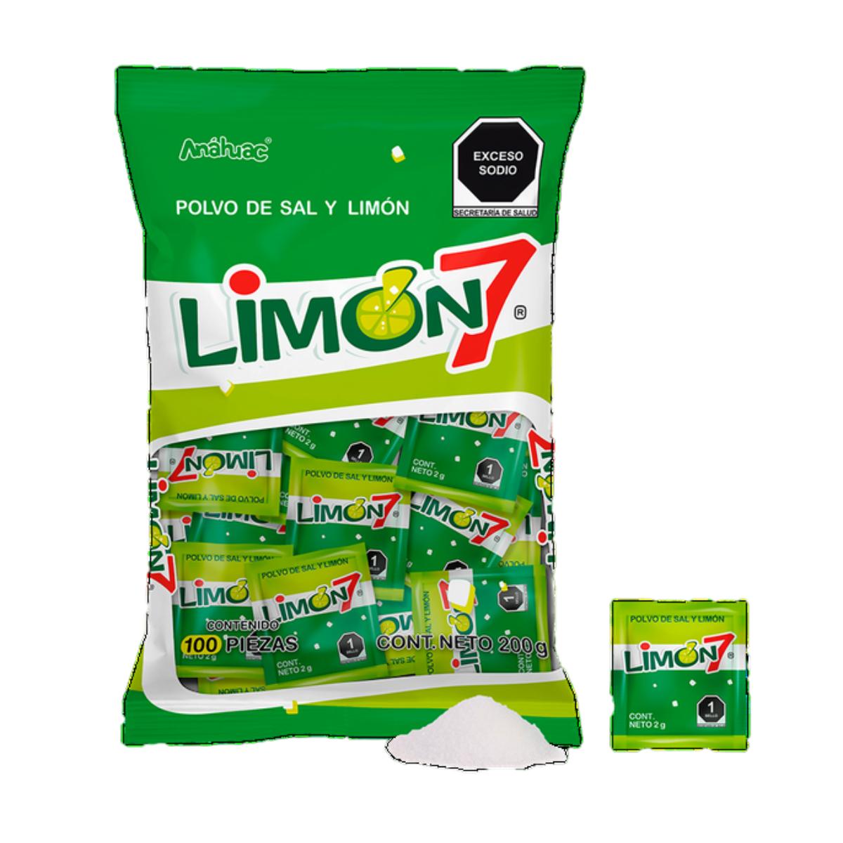 DL POLVO 7 LIMON SAL Y LIMON24/100PZ