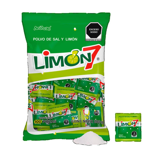 DL POLVO 7 LIMON SAL Y LIMON24/100PZ