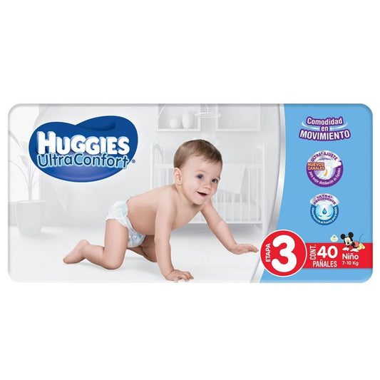 PÑ HUGGIES ULTRACONFORT E3 NIÑO 5/40PZ