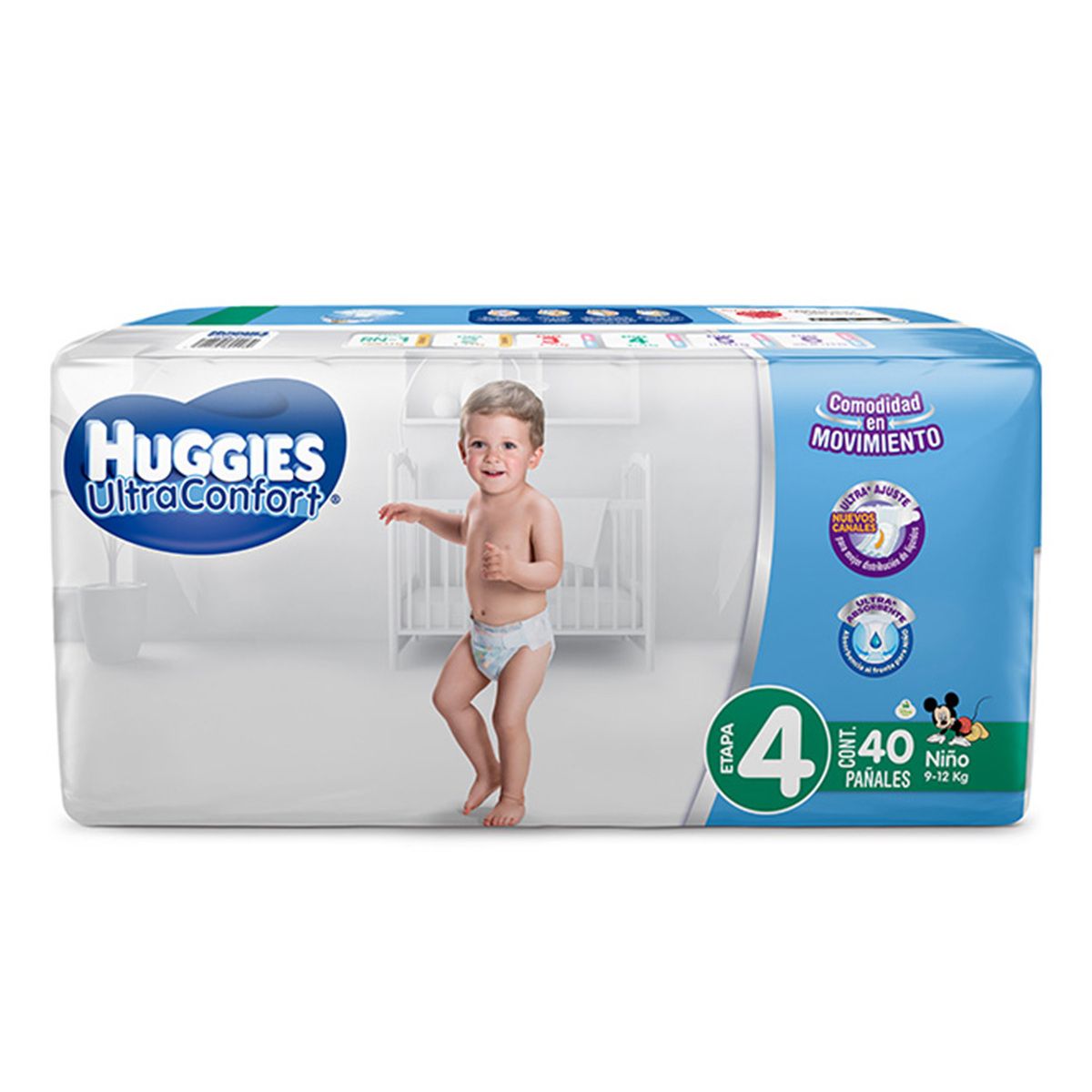 PÑ HUGGIES ULTRACONFORT E4 NIÑO 5/40PZ