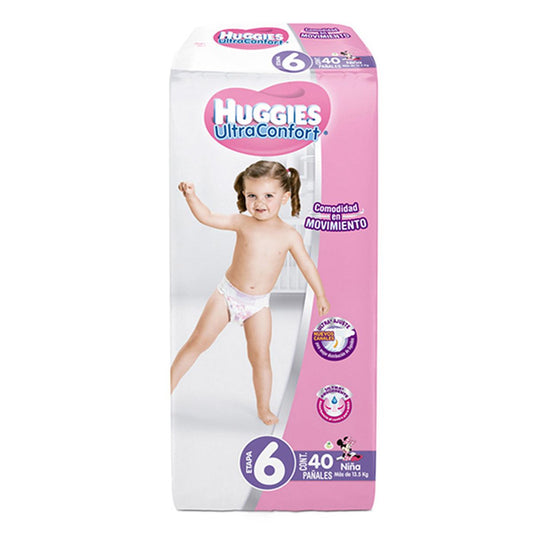 PÑ HUGGIES ULTRACONFORT E6 NIÑA 5/40PZ